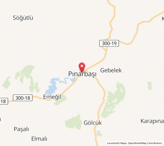 Map of Pınarbaşı, Kayseri