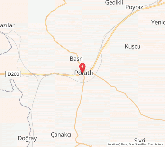 Map of Polatlı, Ankara