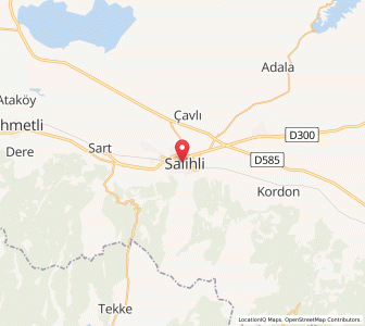 Map of Salihli, Manisa