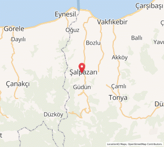 Map of Şalpazarı, Trabzon