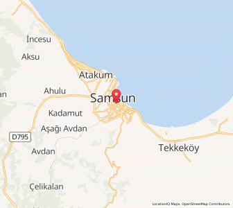 Map of Samsun, Samsun