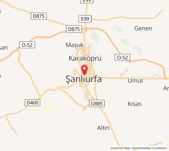 Map of Édesse, Şanlıurfa