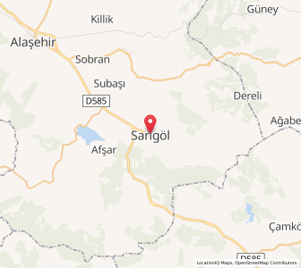 Map of Sarıgöl, Manisa