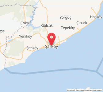 Map of Şarköy, Tekirdağ