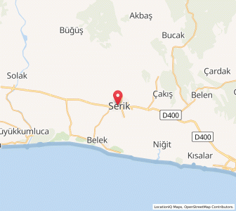 Map of Serik, Antalya