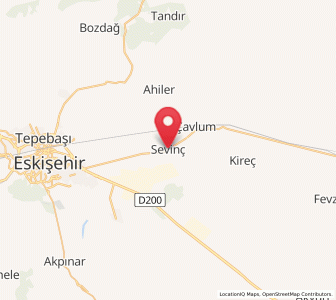 Map of Sevinç, Eskişehir