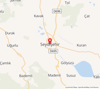 Map of Seydişehir, Konya