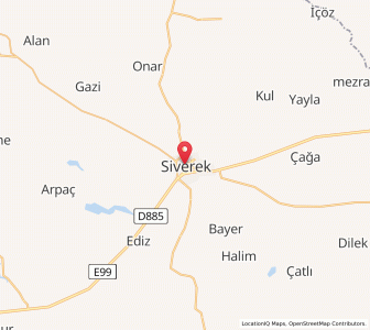 Map of Siverek, Şanlıurfa