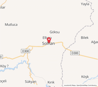 Map of Solhan, Bingöl