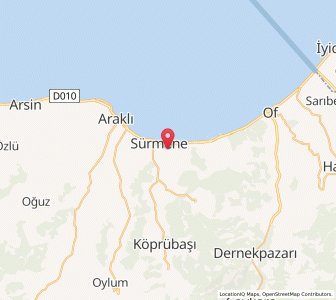 Map of Sürmene, Trabzon