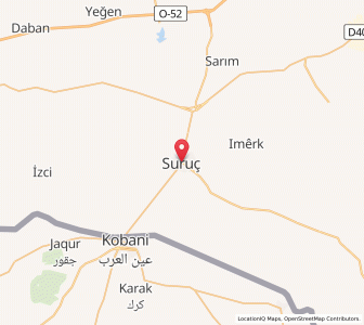 Map of Suruç, Şanlıurfa