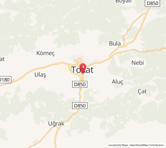 Map of Tokat, Tokat