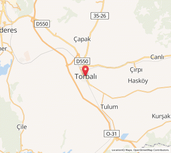 Map of Torbalı, İzmir Province