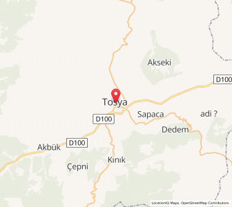 Map of Tosya, Kastamonu