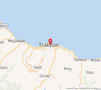 Map of Trabzon, Trabzon