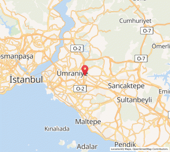 Map of Umraniye, Istanbul