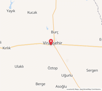 Map of Viranşehir, Şanlıurfa