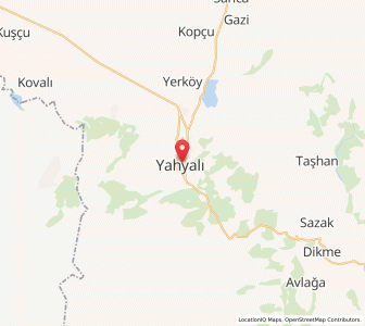 Map of Yahyalı, Kayseri