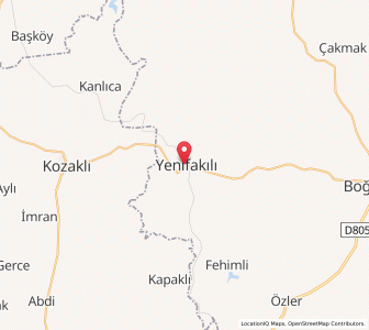Map of Yenifakılı, Yozgat