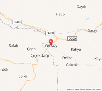 Map of Yerköy, Yozgat
