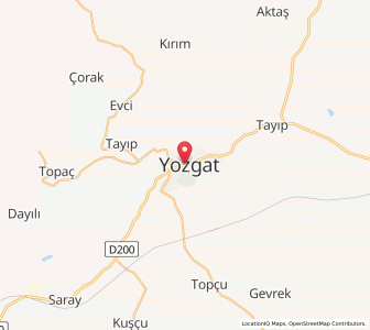 Map of Yozgat, Yozgat