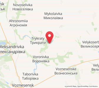 Map of Aktové, Mykolaiv