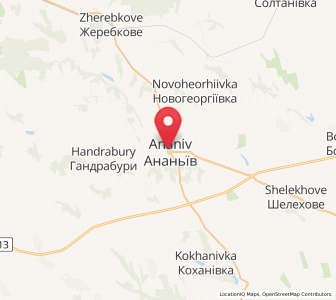 Map of Ananïv, Odessa