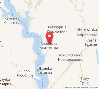Map of Anatolivka, Mykolaiv