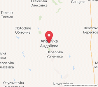 Map of Andriïvka, Zaporizhzhia