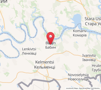 Map of Babyn, Chernivtsi