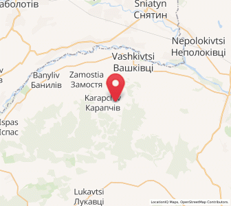 Map of Babyné, Chernivtsi
