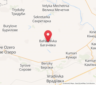 Map of Bahatchivka, Mykolaiv