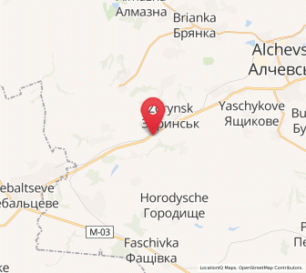Map of Bairachky, Luhansk