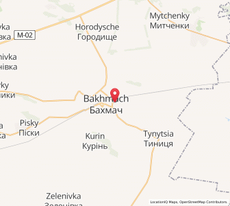 Map of Bakhmach, Chernihiv