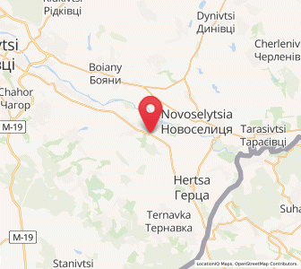 Map of Bantchény, Chernivtsi