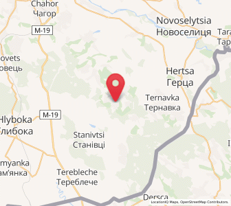 Map of Baïraky, Chernivtsi