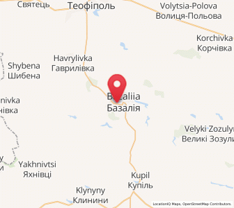 Map of Bazaliïa, Khmelnytskyi