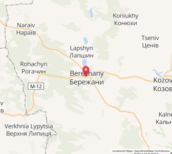 Map of Béréjany, Ternopil