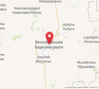 Map of Béreznéhouvaté, Mykolaiv