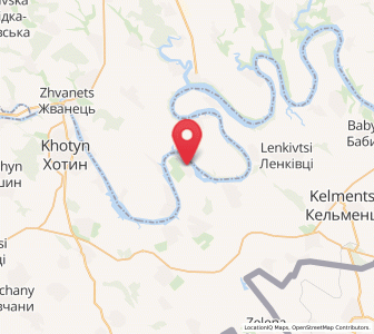 Map of Bernové, Chernivtsi