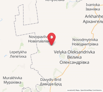 Map of Bila Krynytsia, Kherson