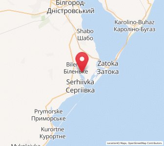 Map of Bilenké, Odessa