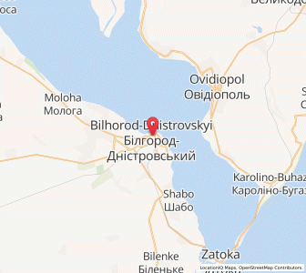 Map of Bilhorod-Dnistrovskyï, Odessa