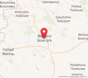 Map of Bilohiria, Khmelnytskyi