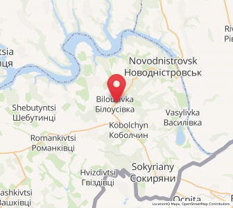 Map of Bilo'oussivka, Chernivtsi
