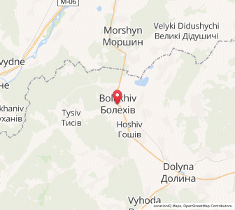 Map of Bolékhiv, Ivano-Frankivsk