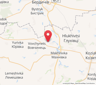 Map of Brodetské, Vinnytsia