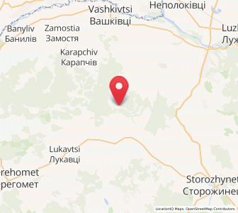 Map of Broussenky, Chernivtsi