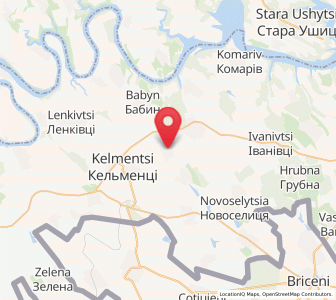 Map of Bourdiouh, Chernivtsi