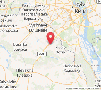 Map of Chabany, Kiev